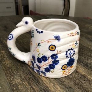 Anthropologie Marisol Swan mug